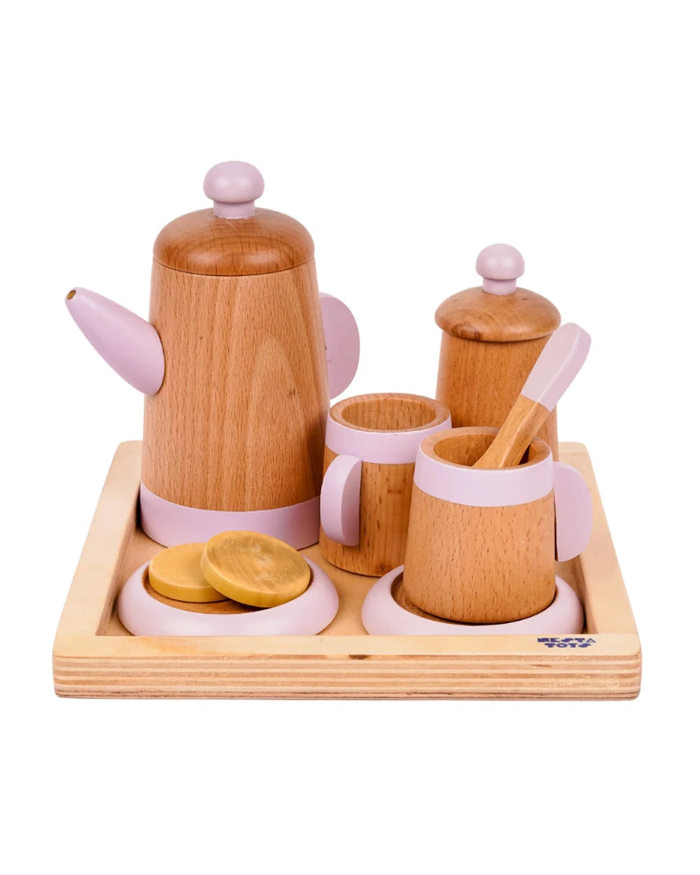 Nesta Toys Wooden Tea Set-10 Pieces-Enhaces Role Play-Pretend
