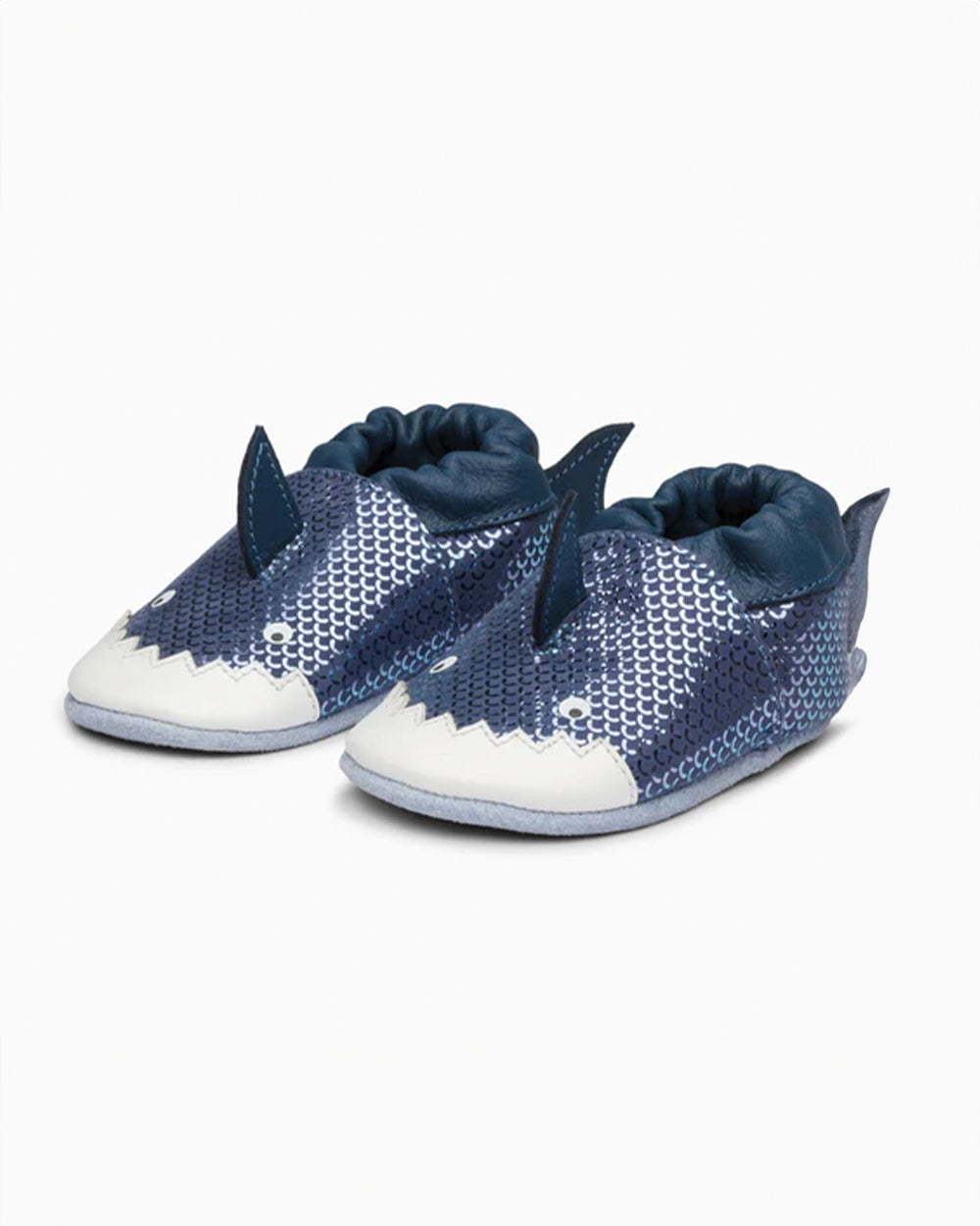 Elves Blue Shark Anti-Skid Slip On Shoes For Infants-Extra 5% Off