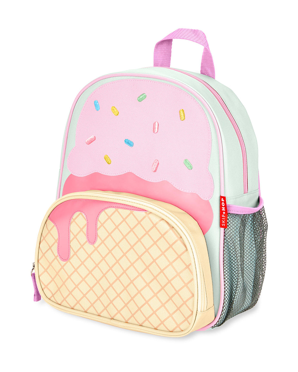 Skip Hop Spark Style Little Kid Backpack-Ice Cream-With Mesh Bottle Pocket Adjustable Padded Shoulder Straps-Extra 5% Off