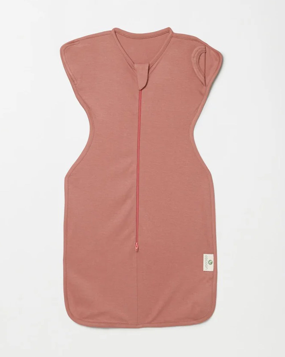 Cocoon Care Bamboo Transition Sleeping Pod/Bag-With Arms Out Arms Up Options-With Two Way Zipper-Dusky Pink-For Infants-3 to 6M