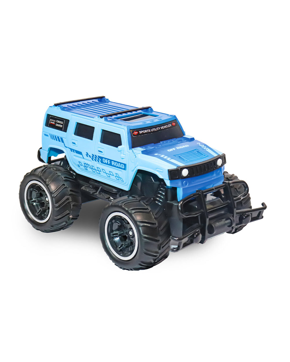 Sirius Modified Hummer Remote Control Car with Rechargeable Battery-LED Lights, Sturdy Off-Road Monster Truck-Vehicle Toy-Blue
