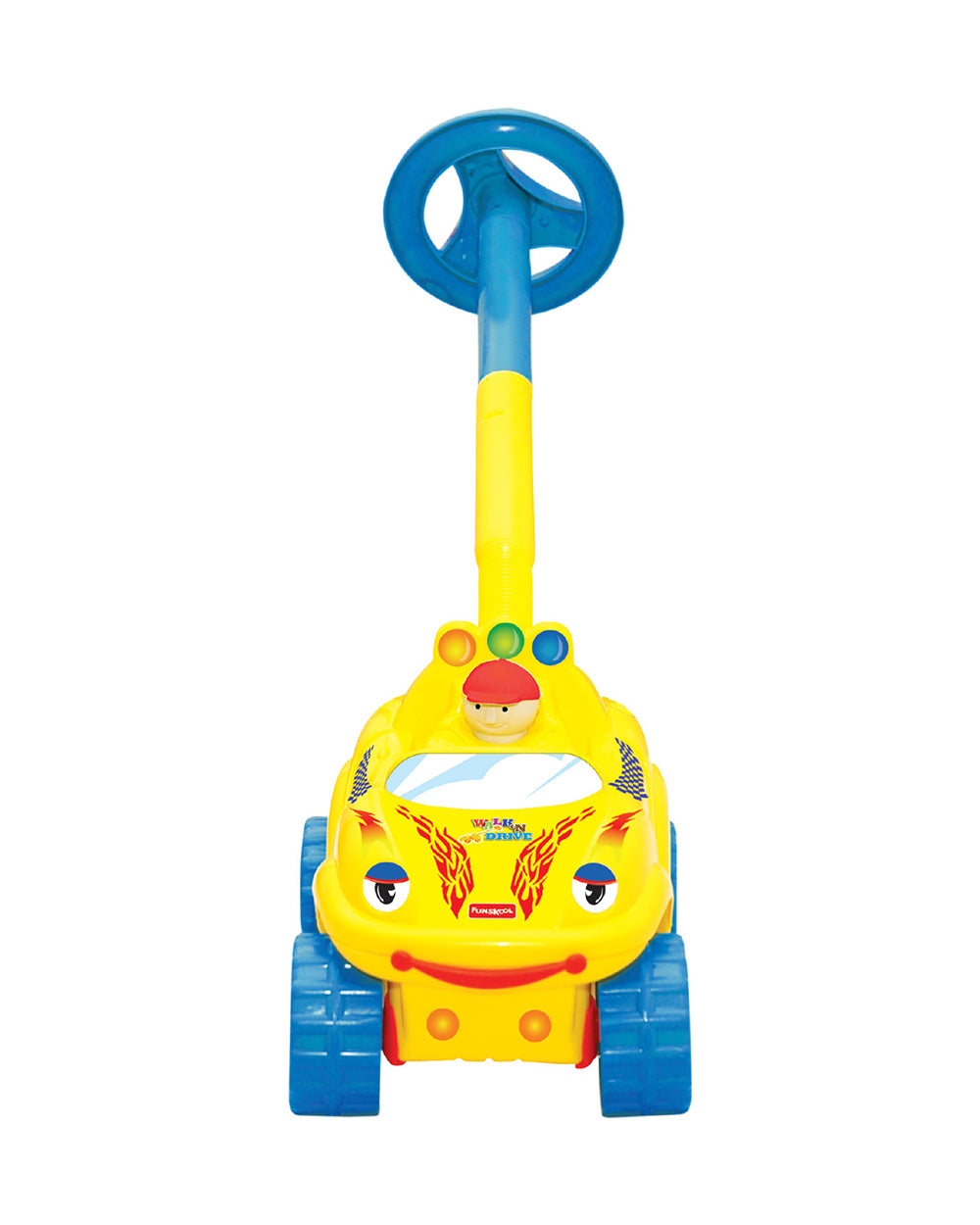 Funskool Giggles Walk N Drive Push Pull Toy-Yellow-9M+-Extra 5% Off