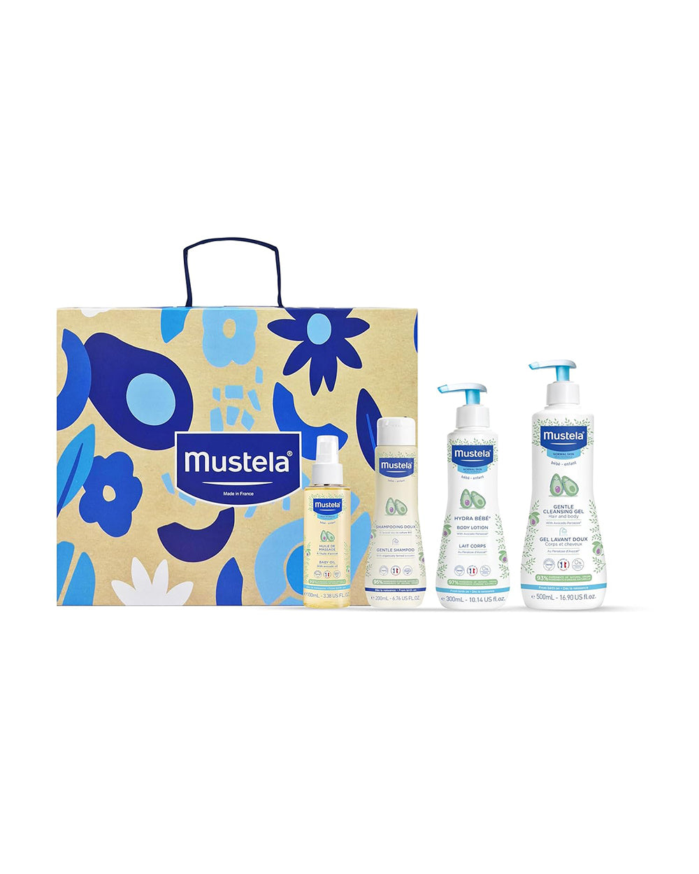 Mustela Gentle Beginning Newborn Gift Set-Pack of 4-Bathing Set For Baby Shower-Extra 5% Off