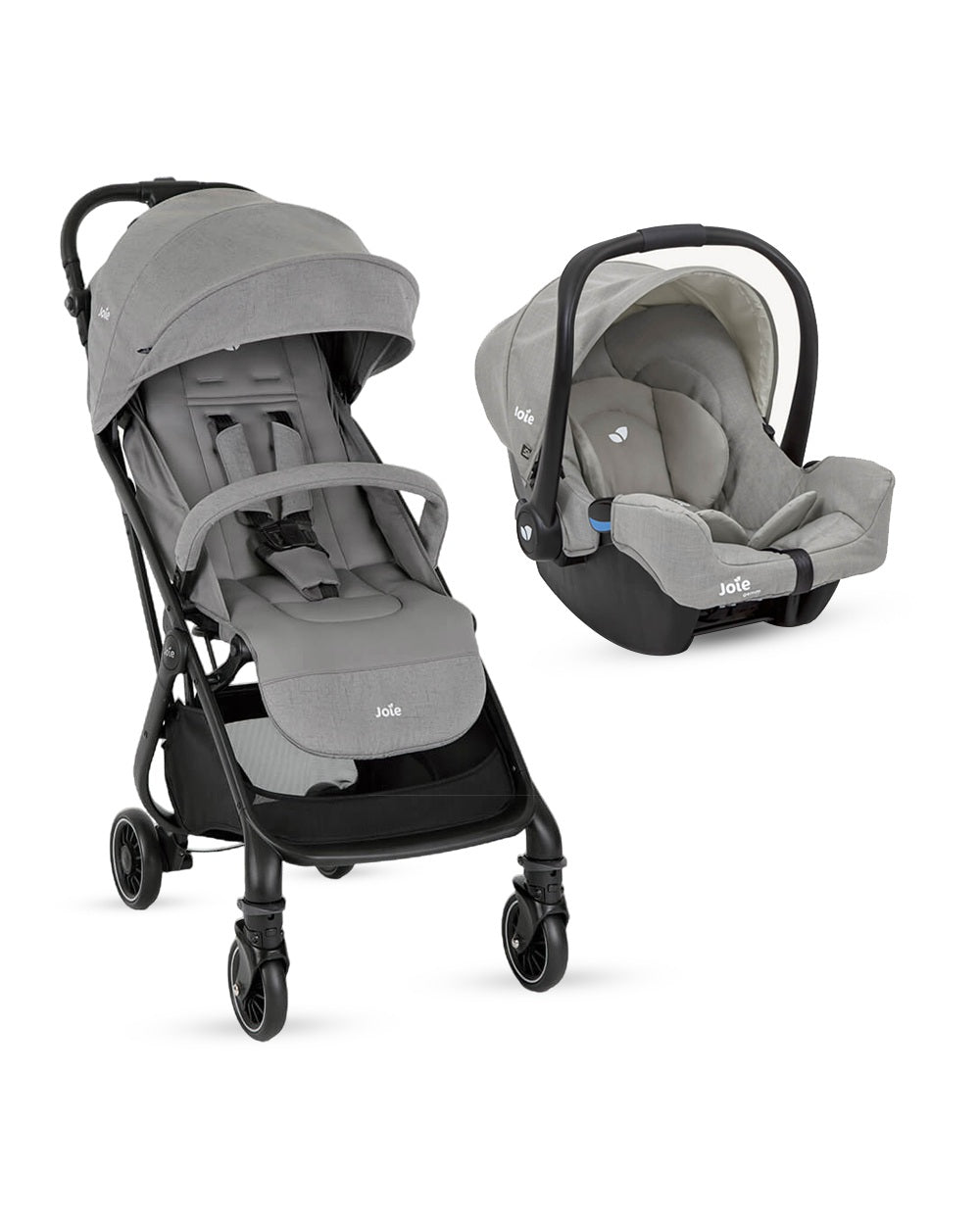 Joie Tourist Lightweight Baby Stroller Gemm Car Seat Travel System-Stroller Features (Adjustable Handle Height, One Hand Fold, Upto 15 Kg)-Car Seat