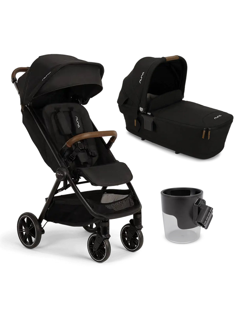 nuna trvl lx compact stroller Nuna TRVL LX Cabin Friendly Baby Stroller & LYTL Carry Cot Travel System- Stroller Features (One Hand Fold, Upto 22 Kg)-Carry Cot Features (Soft  Mattress, Compact Fold with Dream Drape, Upto 9 Kg)-Includes