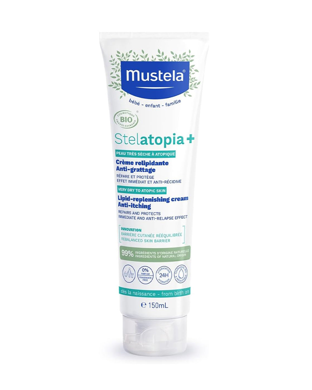 Mustela Stelatopia Lipid-Replenishing Cream For Eczema-With Sunflower Avocado Oil-Reduces Redness, Irritation Strengthens Skin Barrier-Certified
