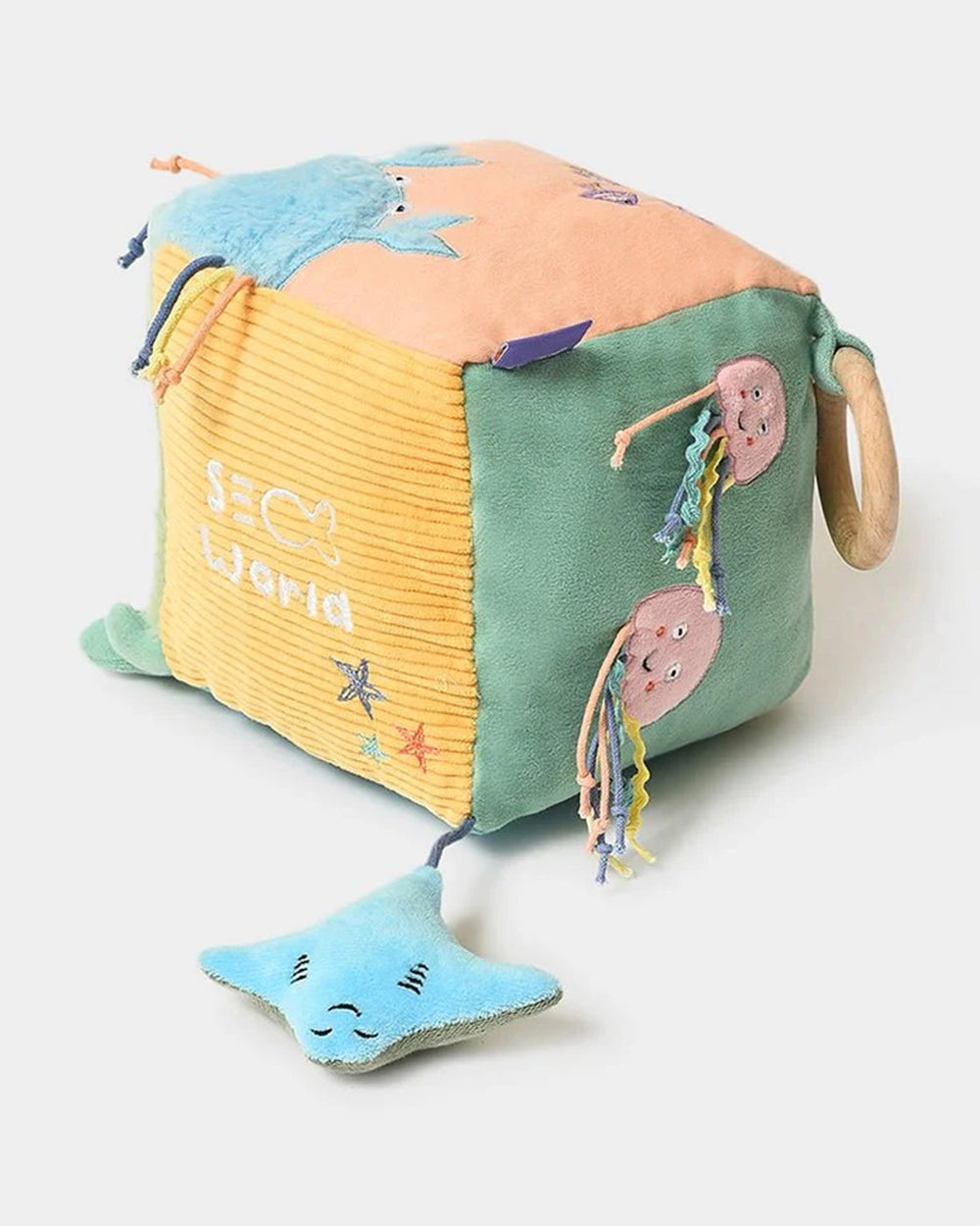 Mi Arcus Sea World Activity Cube-Soft Toy-Squishy Rattle Star Sound-Plush  Cuddly Toy Newborn-Extra 5% Off