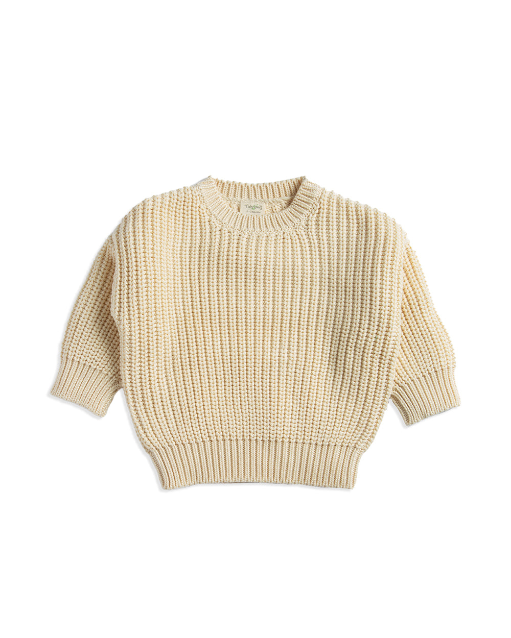 Organic Cotton Cotton Chunky Knit Sweater Tiny Twig Birch Knitted