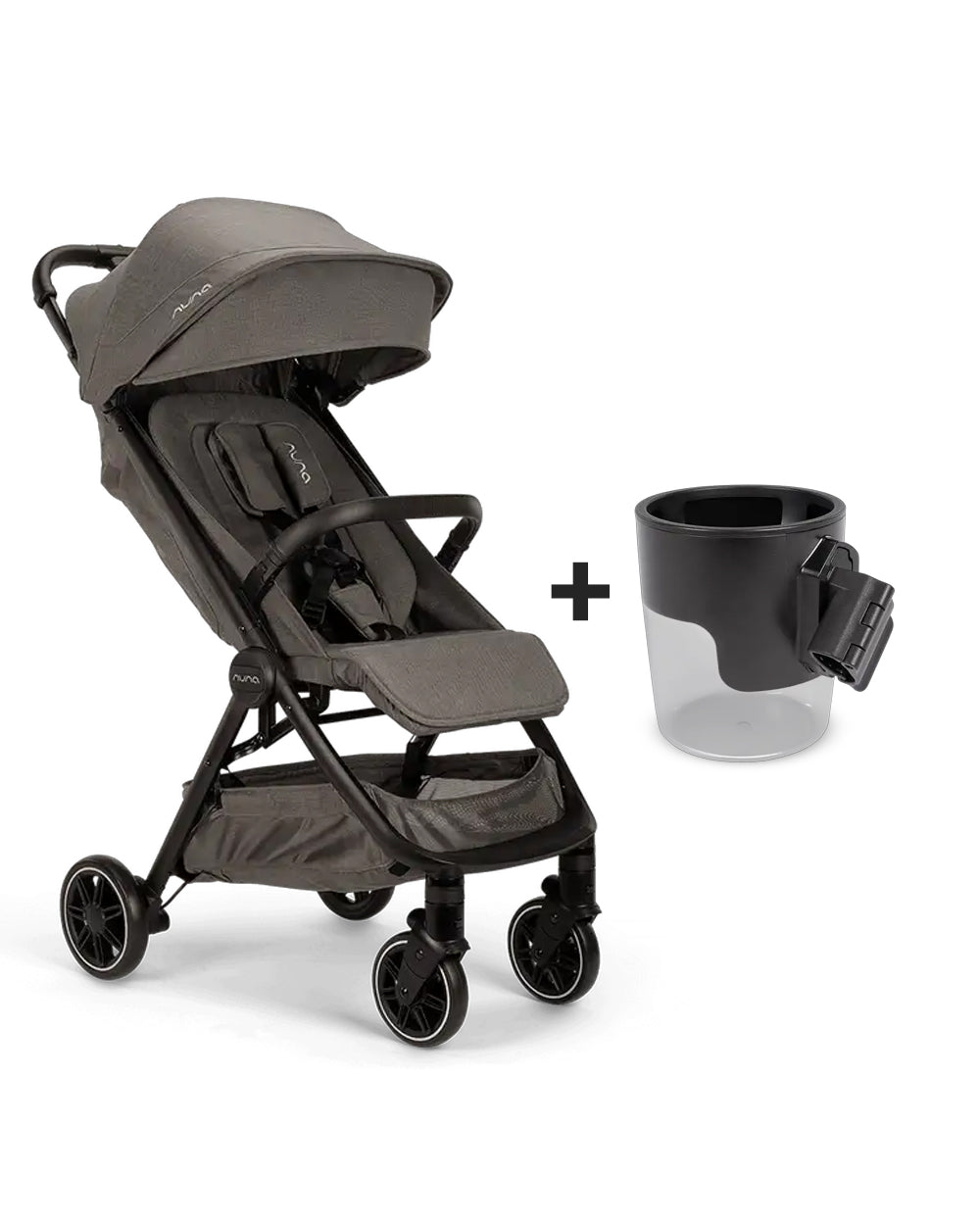 Nuna TRVL Cabin Friendly Baby Stroller-With Cup Holder-One Touch
