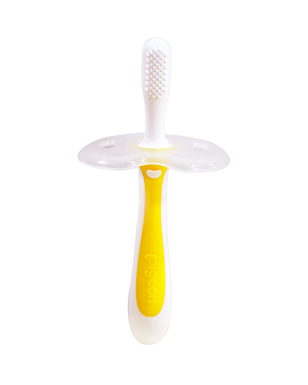 Pigeon Training Baby Toothbrush-Lesson 1-6 to 8M-Yellow-Extra 5% Off