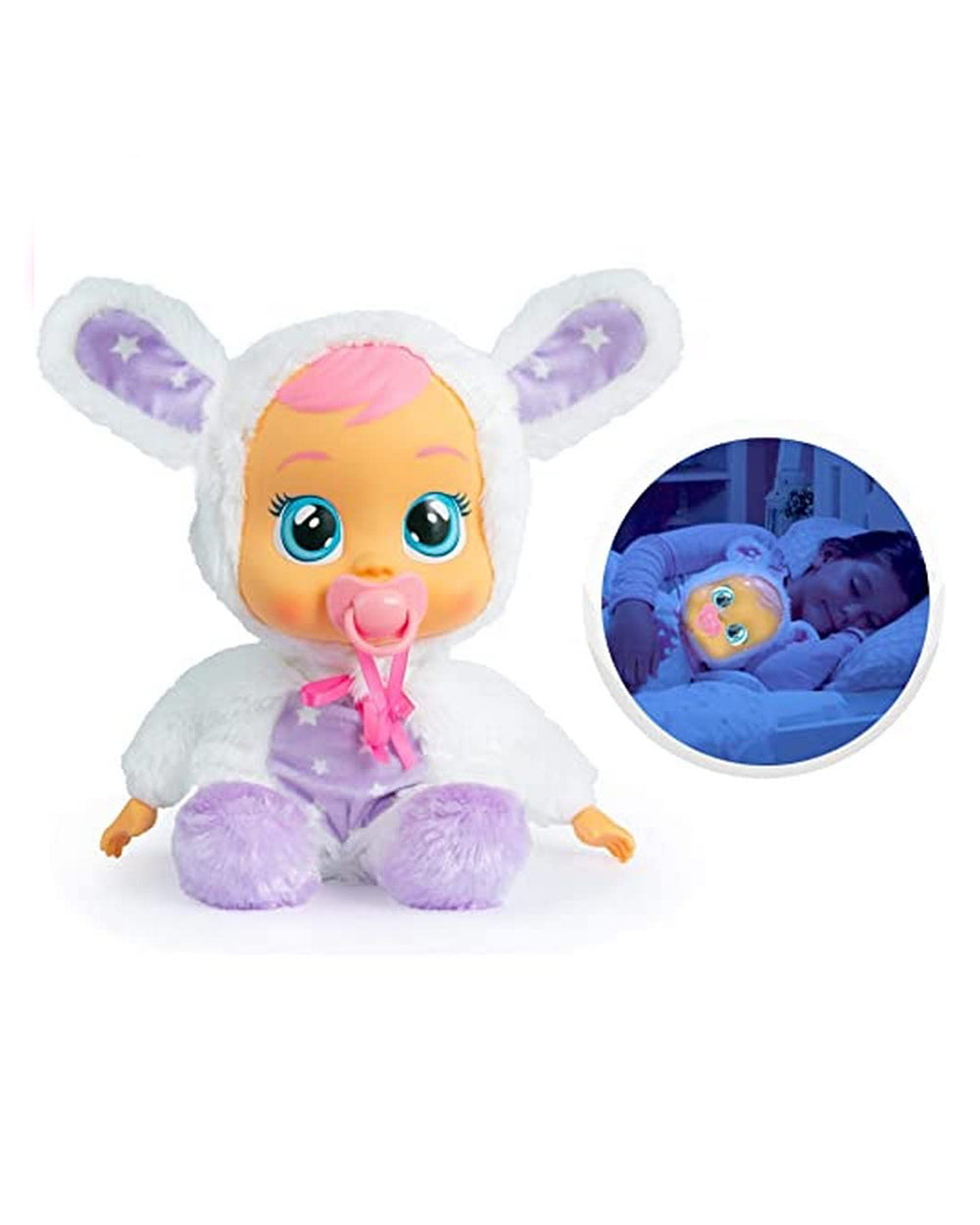 IMC Cry Babies Goodnight Coney Doll-With Magical Tears 10 Realistic Baby Sounds-12M+