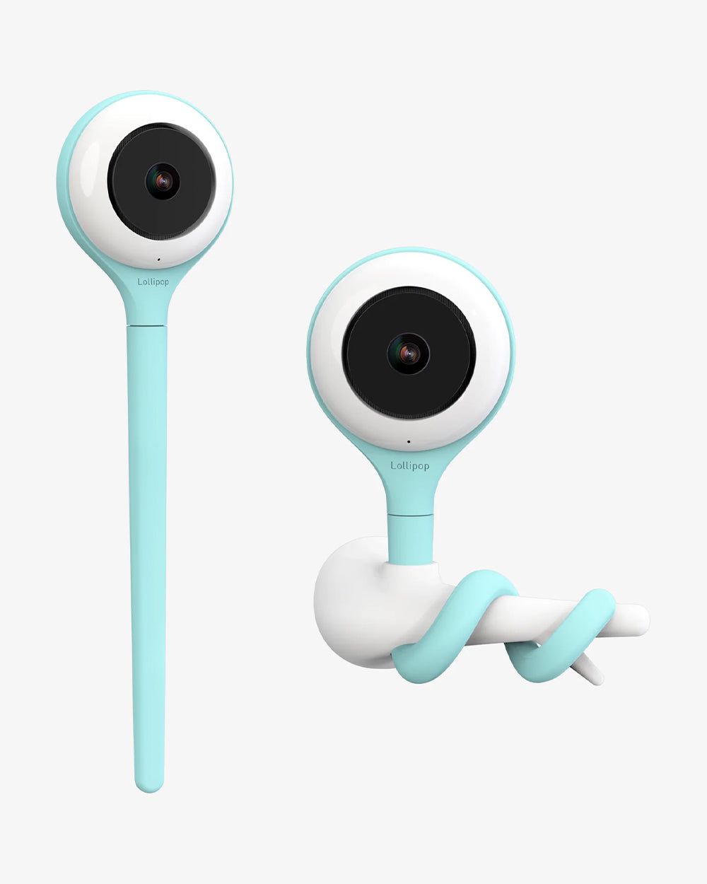 Lollipop Smart Baby Monitor with Flexible design-Contactless Breathing Monitoring, Sleep Tracking Noise Detection-Turquoise-Extra 5% Off