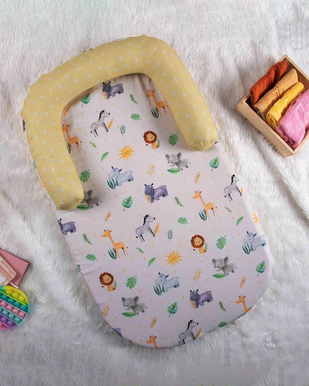 Tiny Snooze Into the Wild Foldable Baby Bedding Set-GOTS Certified