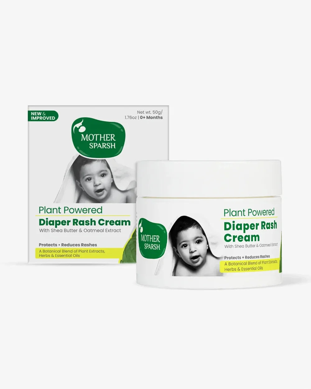 Mother Sparsh Plant Powered Baby Diaper Rash Cream-With Shea Butter Oatmeal Extract-Extra 5% Off