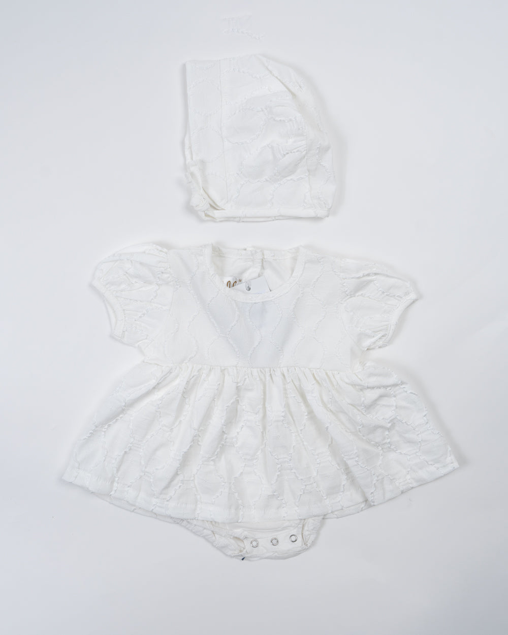 Baby Boo White Stacy Romper Frock Dress-Solid-Cotton-For Infants-Extra 5% Off duckduckbaby Baby Boo White Stacy Romper Frock Dress-Solid-Cotton-For Infants-Extra 5% Off duckduckbaby