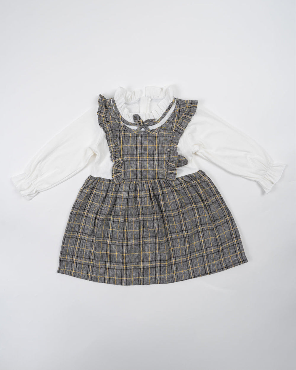 Baby Boo Black & White Akiyah Frock Dress-Checkered-Cotton-For Infants-Extra 5% Off duckduckbaby Baby Boo Black & White Akiyah Frock Dress-Checkered-Cotton-For Infants-Extra 5% Off duckduckbaby