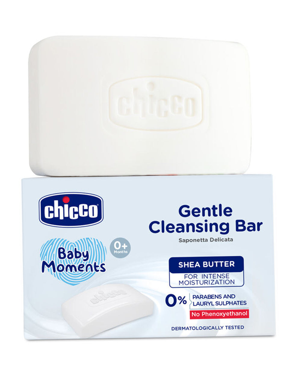 Chicco Baby Moments Gentle Baby Soap Bar-With Shea Butter-Extra