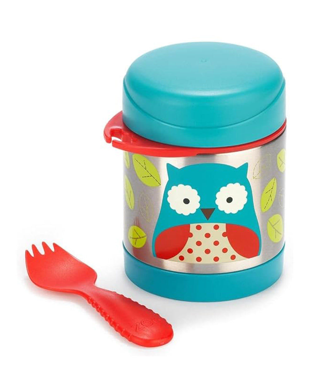 Skip Hop Zoo Stainless Steel Insulated Food Jar-With Spork-Owl-For