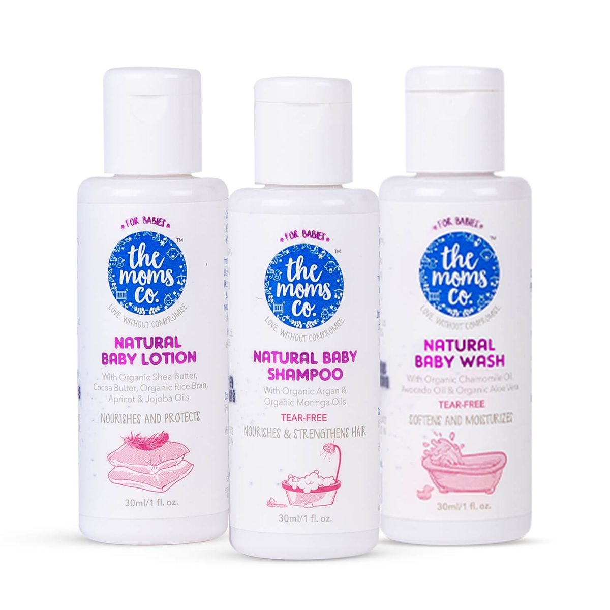 The Moms Co Trial Kit For Baby Gift Set-Pack of 3-Gift For Baby