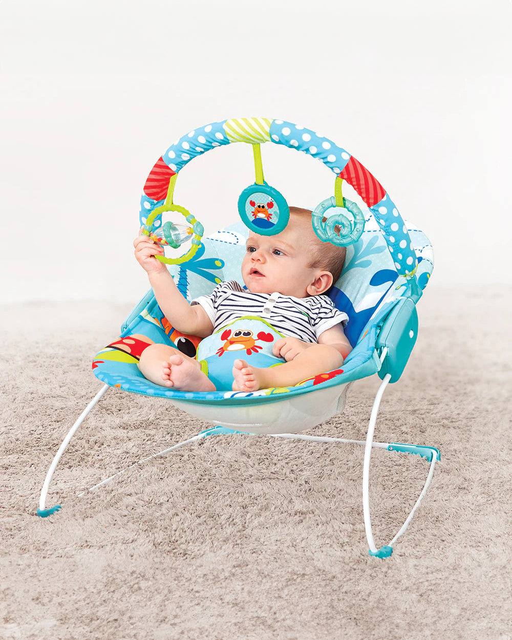 Mastela Music Vibrations Bouncer-With Removable Plaything Bar-3