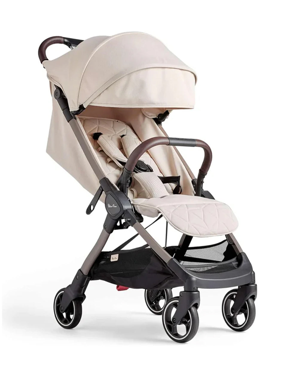 Silver Cross Clic Cabin Friendly Stroller-One Hand Fold-Flat Reclining Seat-Includes Rain Cover-2 Years Warranty-Pram for to 4Y (Upto 22