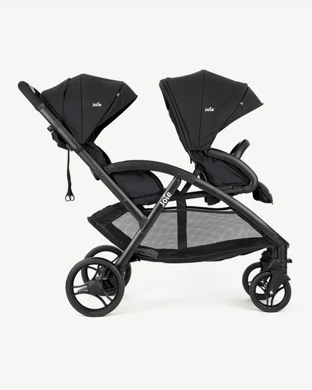 Joie Evalite Duo Twin Stroller-Multiple Recline Positions-Adjustable Leg Rest-Pram For to 3Y (Upto 15 Kg)-Shale-Extra 10% Off