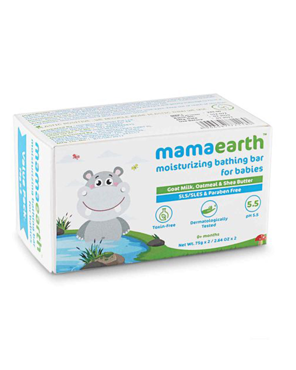 Mamaearth Moisturizing Baby Soap Bar-With Oatmeal Shea Butter-75