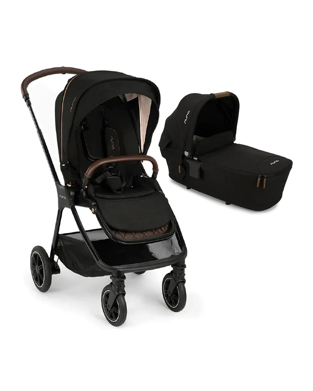 Nuna TRIV Next Stroller LYTL Carry Cot Travel System Stroller Features One Hand Fold Reversible Seat Upto 22 Kg Carry Cot Features Soft Mattress Compact Fold with Dream Drape Upto 9 Kg Riveted Cavia...