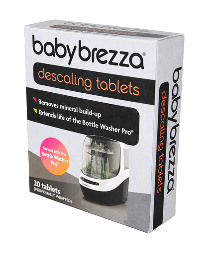 Baby Brezza Descaling Tablets Bottle & Dish Cleaner-Baby Safe-Hypoallergenic & Fragrance Free