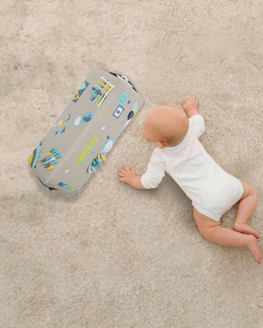 Role Play Geometric Shapes Baby Tummy Time Adventure Toy-Strengthens Baby's Neck, Back & Arm-Sensory Stimulation-Explore and Learn with Geometric Shapes-Indoor Toys-0M+