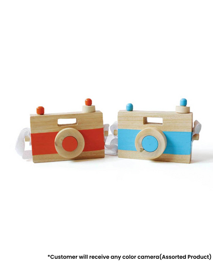 Shumee Wooden Toy Camera-Pretend & Play Toy-24M+