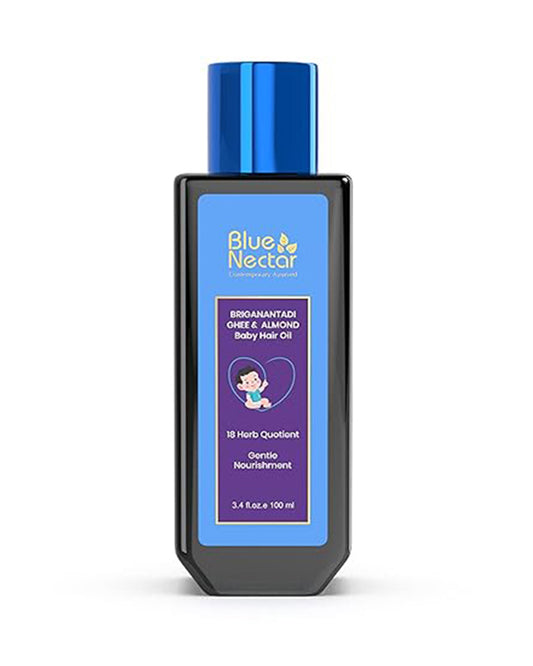 Blue Nectar Baby Hair Oil-With Briganantadi Ghee & Almond