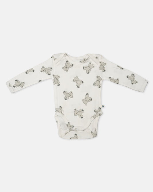 Cotton Bug White & Pink Bodysuit-Teddy-Organic Cotton-Full Sleeves-Pack of 3-For Infants