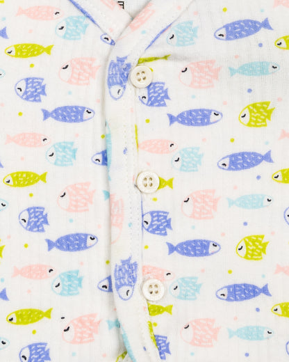 Bodycare Multicolor Thermal Set-Fishes-Cotton-For Infants