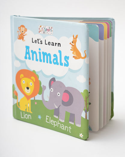 Pegasus Let's Learn Animals Book-12 Interactive Colorful Pages-Develops Visual Recognition-Learning & Educational Toys-12M+