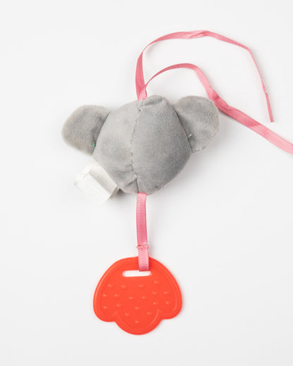 nuluv Koala Rattle Teether Toy-Plush Rattle-Smooth Edges-BPA and PVC Free-Grey-3M+