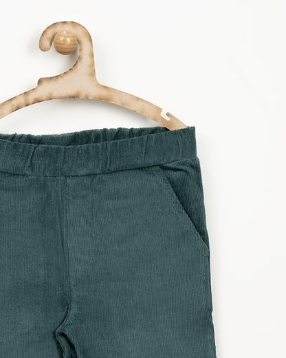 Mi Arcus Misty Green Pants-Solid-Cotton-For Infants