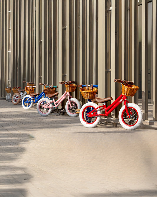 Todds Trike-ISO 8124 Certified-Detachable & Height Adjustable Parent Handlebar-With Birchwood Pedals & Vegan Leather Padded Seat-For 18M+-Popsicle Pink