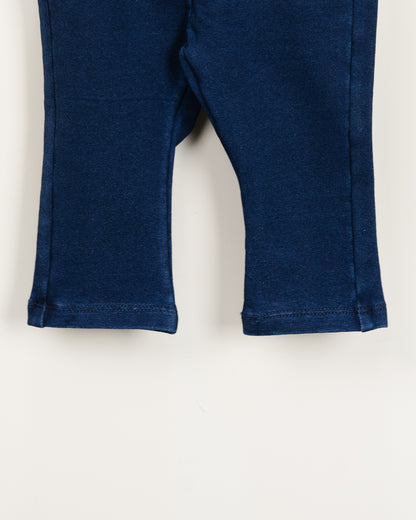 Chicco Blue Jeans-Solid-Cotton Blend-For Infants