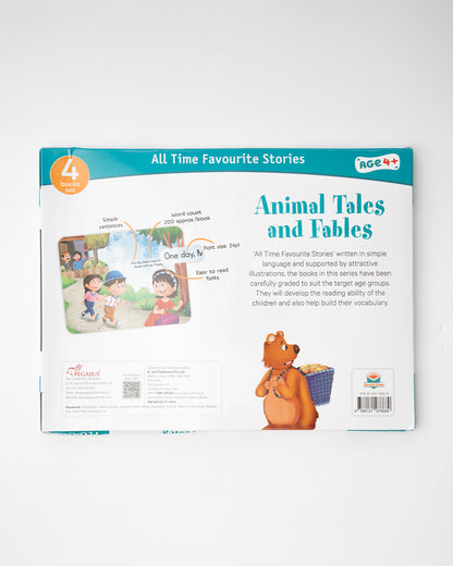 Pegasus All Time Favourite Stories-Animal Tales & Fables-Set of 4 Books-Learning & Educational Toys-36M+