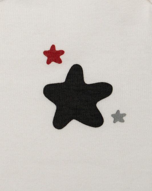 Cotton Bug Multicolor Bodysuit-Star-Organic Cotton-Half Sleeves-Pack of 3-For Infants