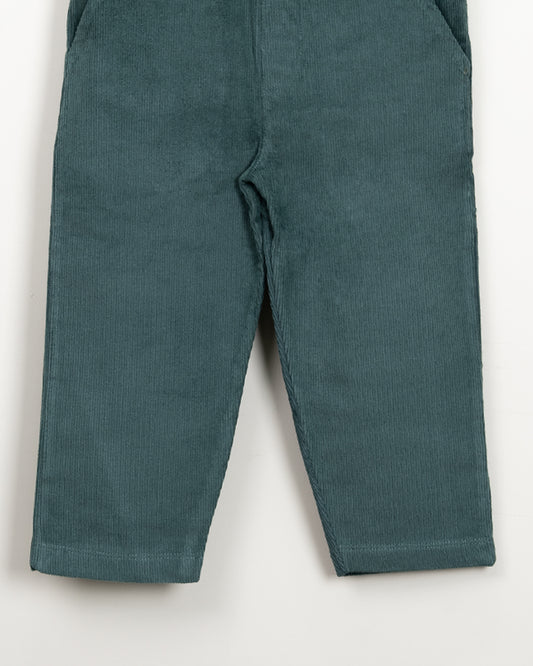 Mi Arcus Misty Green Pants-Solid-Cotton-For Infants