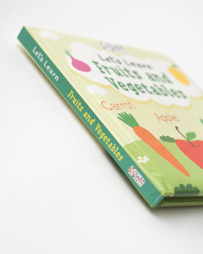 Pegasus Let's Learn Fruits & Vegetable Book-12 Interactive Colorful Pages-Develops Visual Recognition-Learning & Educational Toys-12M+