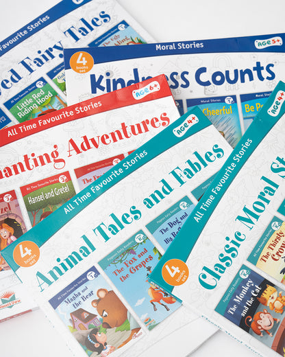 Pegasus All Time Favourite Stories-Animal Tales & Fables-Set of 4 Books-Learning & Educational Toys-36M+