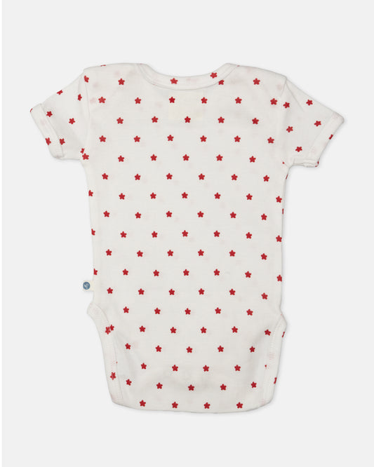 Cotton Bug Multicolor Bodysuit-Star-Organic Cotton-Half Sleeves-Pack of 3-For Infants