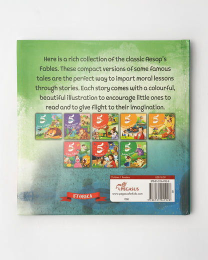 Pegasus Aesop’s Fables-5 Minute Story Book-72 Pages of Illustrated Moral Tales-Learning & Educational Toys-24M+