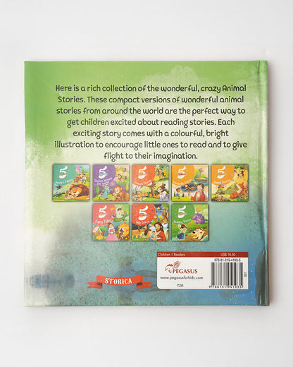 Pegasus Animal Stories-5 Minute Story Book-72 Pages of Illustrated Moral Tales-Learning & Educational Toys-24M+