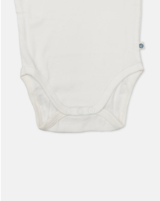 Cotton Bug White Bodysuit-Art Splash-Organic Cotton-Half Sleeves-Pack of 3-For Infants