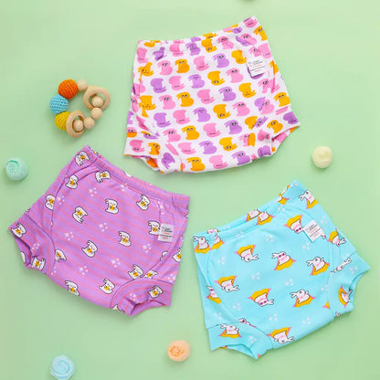 SuperBottoms Bummy World Cloth Diapers-Padded Underwear-100% Cotton-Washable & Reusable-Pack of 3