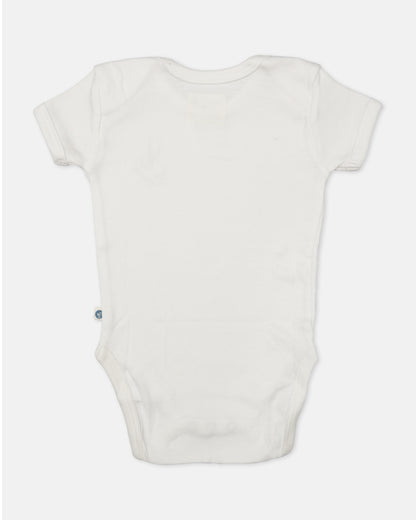 Cotton Bug White Bodysuit-Art Splash-Organic Cotton-Half Sleeves-Pack of 3-For Infants